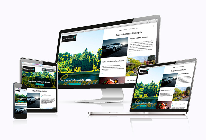 Die Web-Plattformen zu den Rhein-Main Exklusiv Regionalmagazinen ergänzen das regionale Informationsangebot für mobile, digital interessierte Kunden